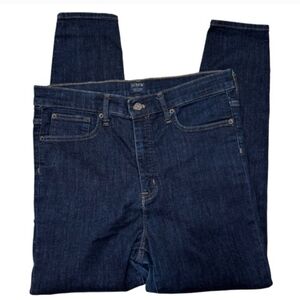 J. CREW Woman's Dark Indigo Straight JEANS like new SIZE 31  - RE - IMAGINE dark